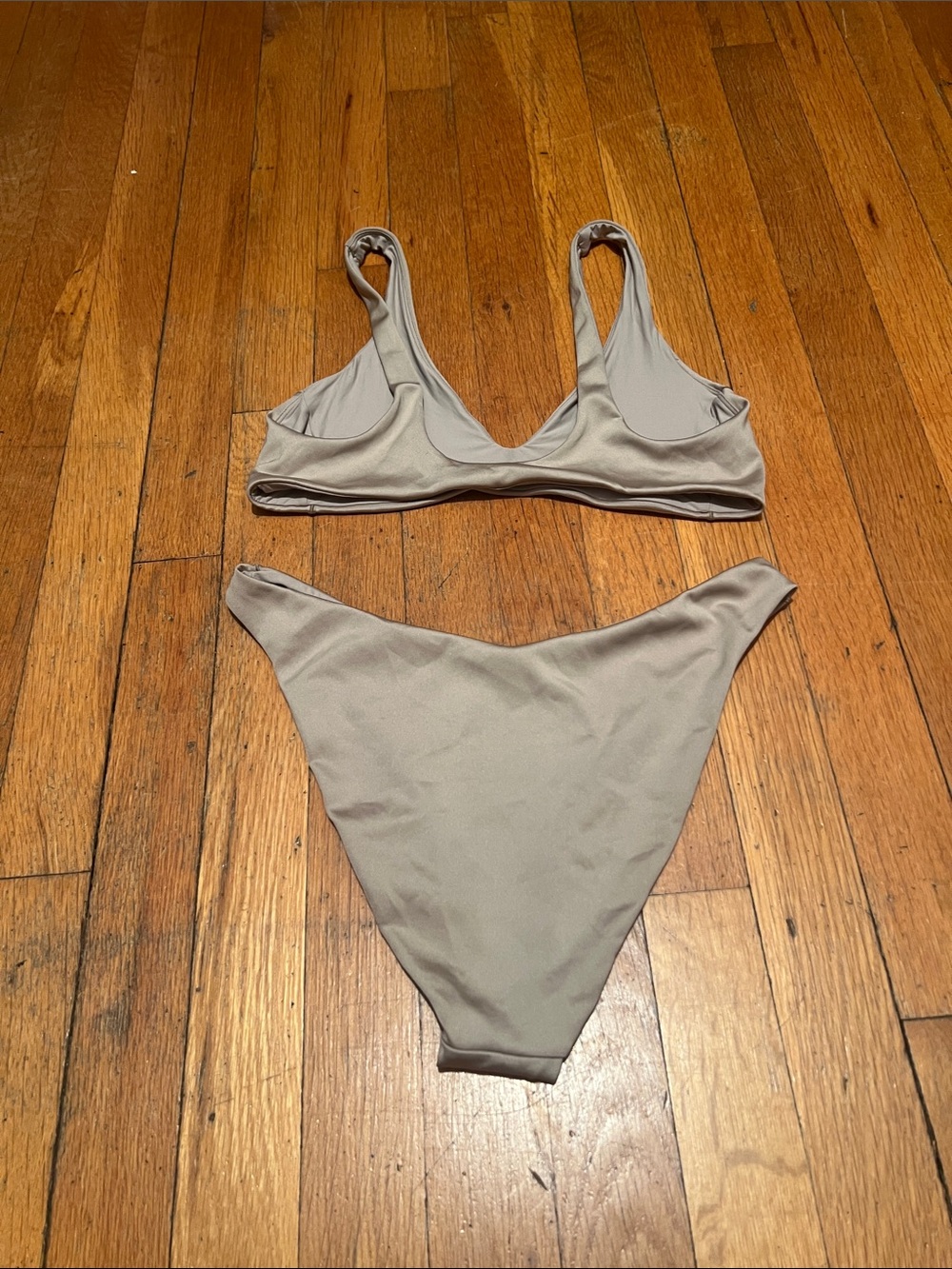 Left On Friday Beige Ribbed Bikini Set - Picture 15 of 16
